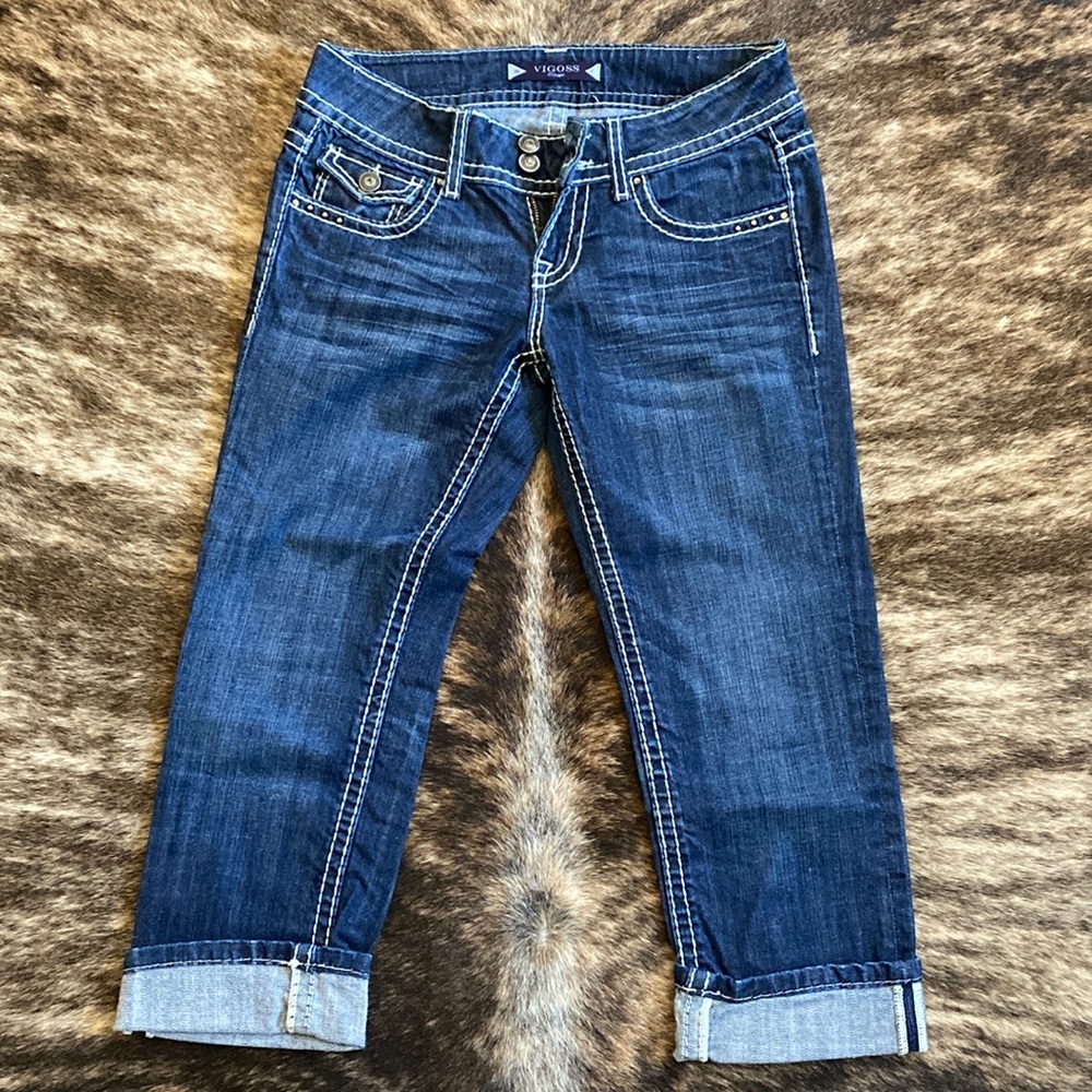 Womens Vigoss Crop Denim Jeans